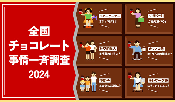 チョコレートの食べ方事情が明らかに！「全国チョコレート事情一斉調査2024」を公開