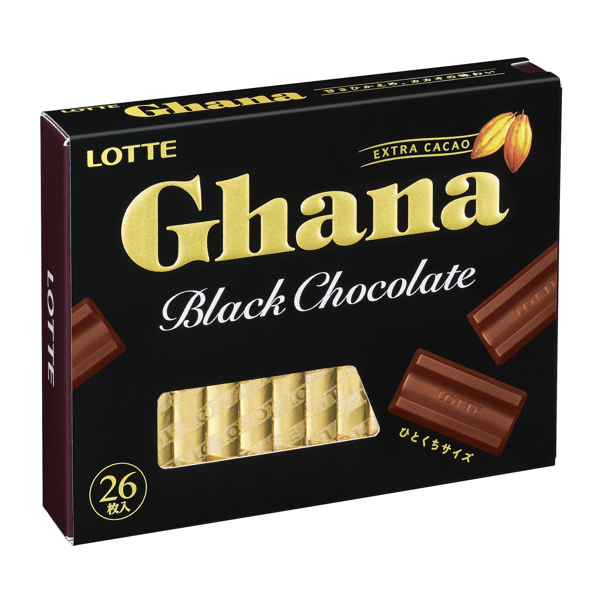 Lotte/шоколад Lotte Ghana Black Chocolate 50 гр